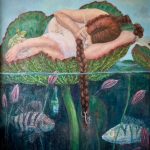 Wild Rapunzel120x100, oil on hardboard