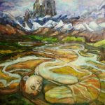 Flow60x90, oil on canvas